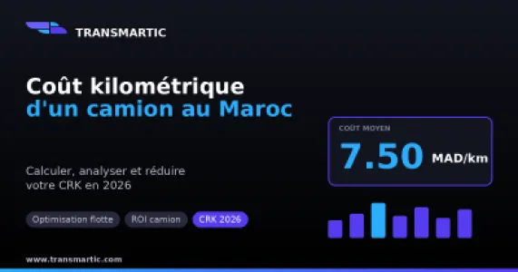 Coût kilométrique d'un camion au Maroc : comment le calculer et le réduire en 2026