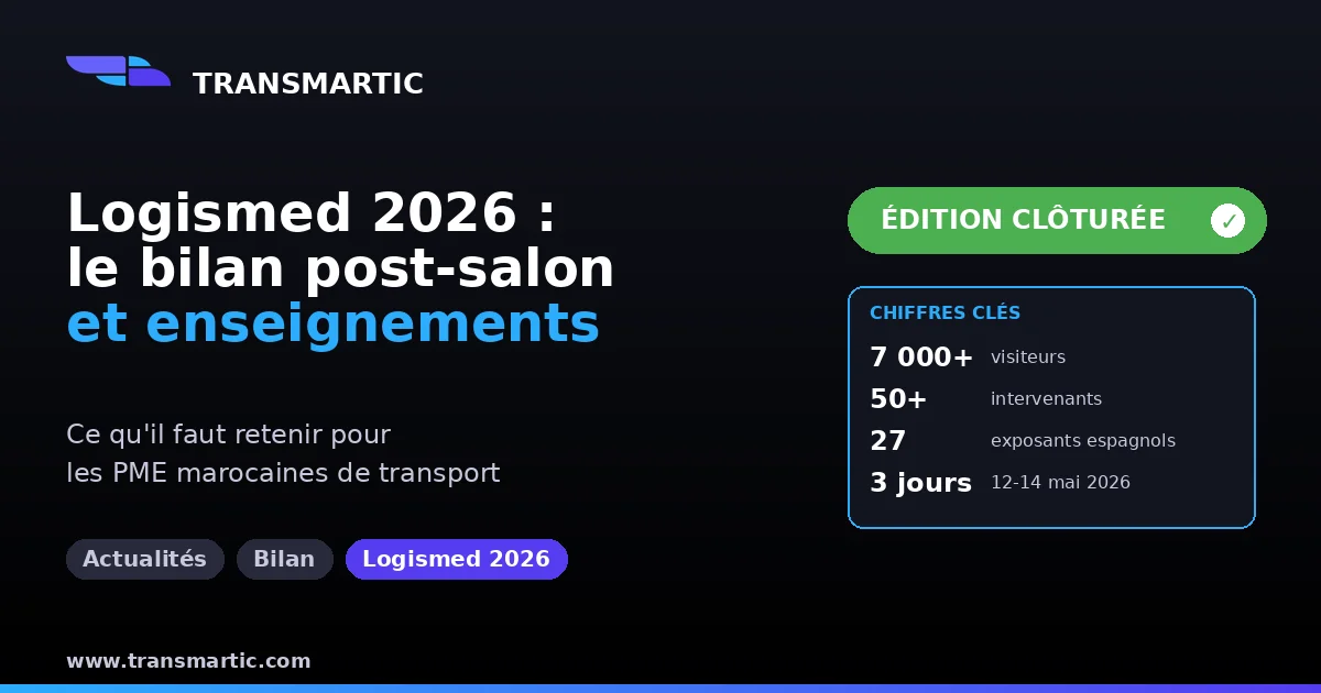 Logismed 2026 : ce que les PME marocaines de transport doivent retenir