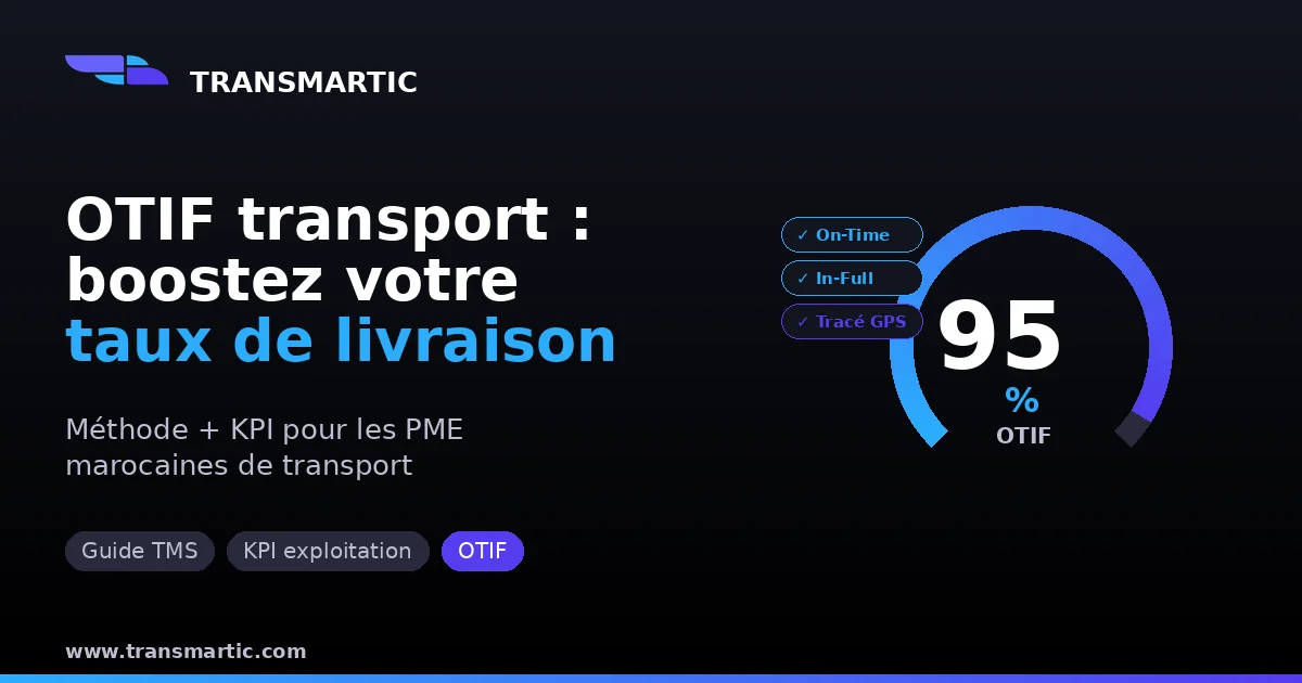 OTIF transport : comment booster votre taux de livraison à l'heure (méthode + KPI)