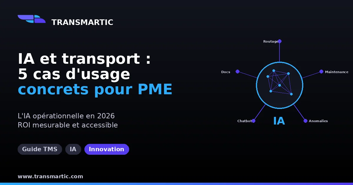 IA et transport routier au Maroc : 5 cas d'usage concrets pour les PME en 2026