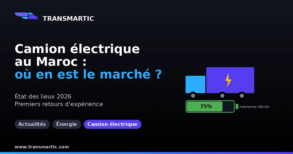 Camion électrique au Maroc en 2026 : état des lieux honnête et conseils pour PME transport