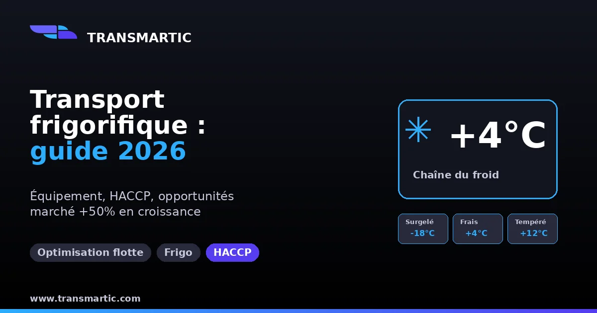 Transport frigorifique au Maroc en 2026 : guide complet équipement, HACCP et rentabilité