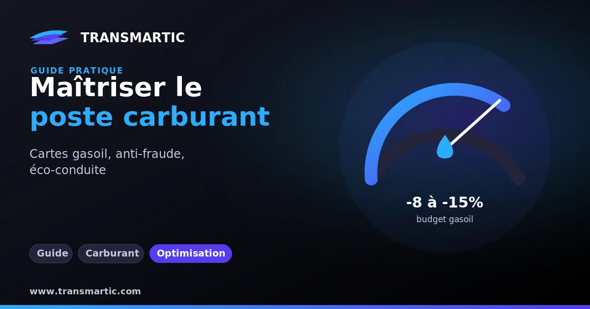 Maîtrise du carburant : les 4 leviers pour réduire la facture gasoil